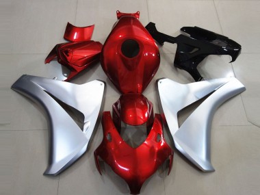 Best 2008-2011 Honda CBR1000RR Motorcycle Fairings - Silver Red UK