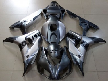 Best 2006-2007 Honda CBR1000RR Motorcycle Fairings - Silver Grey Black Repsol UK