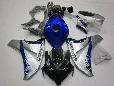 Best 2008-2011 Honda CBR1000RR Motorcycle Fairings - Silver Blue Glossy Black UK