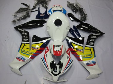 Best 2012-2016 Honda CBR1000RR Motorcycle Fairings - White Yellow Glossy Black UK