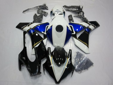Best 2008-2011 Honda CBR1000RR Motorcycle Fairings - White Blue Gold Glossy Black UK