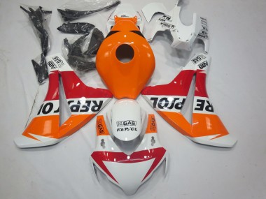 Best 2008-2011 Honda CBR1000RR Motorcycle Fairings - Orange White Red Glossy Black Repsol UK