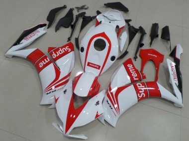 Best 2012-2016 Honda CBR1000RR Motorcycle Fairings - White Red Supreme UK