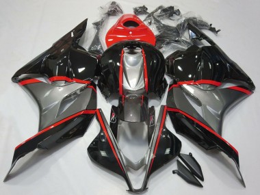 Best 2009-2012 Honda CBR600RR Motorcycle Fairings - Red Grey Glossy Black UK