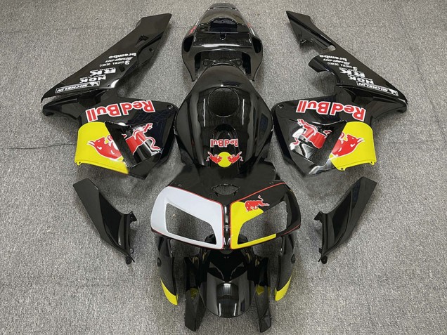 2005-2006 Honda CBR600RR Motorcycle Fairings - Black Yellow White Red Bull UK