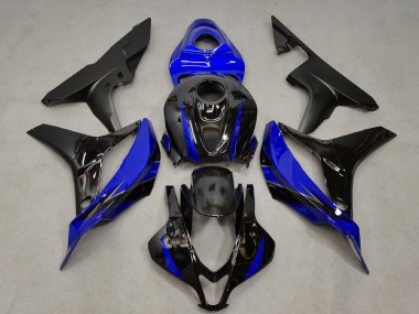 Best 2007-2008 Honda CBR600RR Motorcycle Fairing - Blue Glossy Black UK