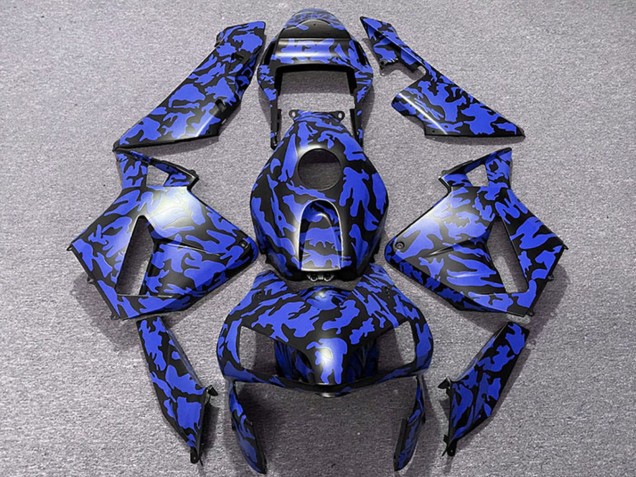 2003-2004 Honda CBR600RR Motorcycle Fairings - Blue Black Camouflage UK