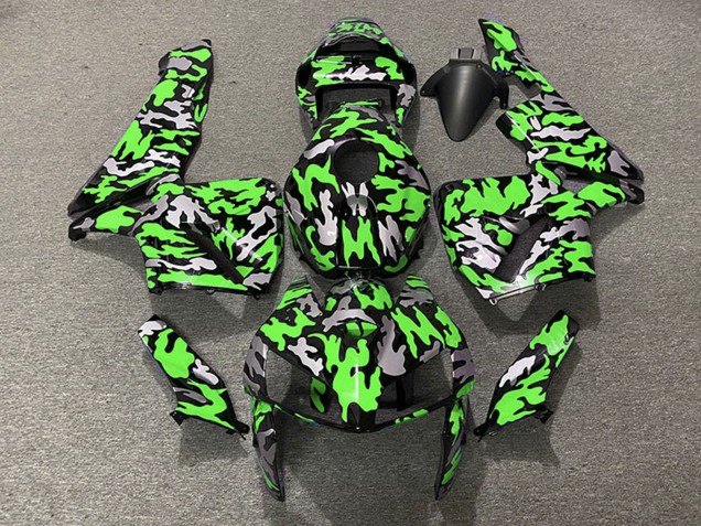 2005-2006 Honda CBR600RR Motorcycle Fairings - Camouflage Green UK