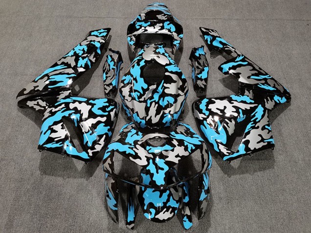 2005-2006 Honda CBR600RR Motorcycle Fairings - Camouflage Light Blue UK