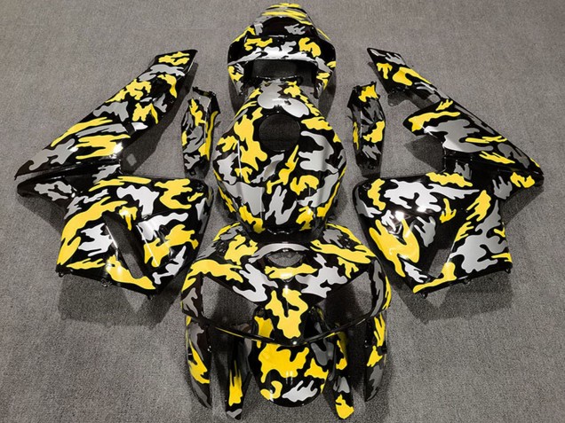 2005-2006 Honda CBR600RR Motorcycle Fairings - Camouflage Yellow UK