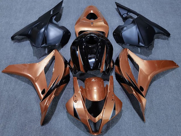 2009-2012 Honda CBR600RR Motorcycle Fairings - Candy Orange Glossy Black UK