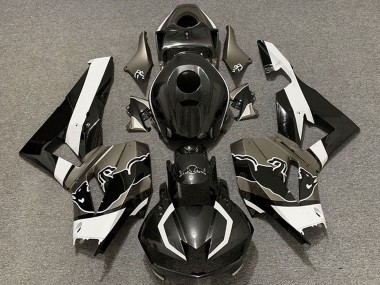 Best 2013-2023 Honda CBR600RR Motorcycle Fairings - Black Carbon Fiber White Bull UK