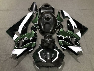 Best 2013-2023 Honda CBR600RR Motorcycle Fairings - Black Carbon Fiber White Green Bull UK