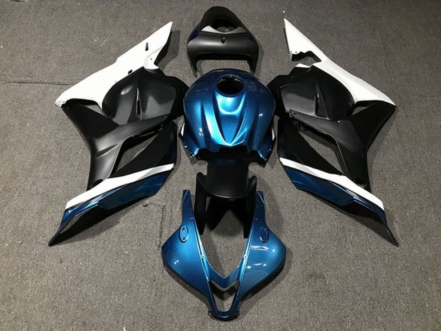2009-2012 Honda CBR600RR Motorcycle Fairings - White Blue Matte Black UK