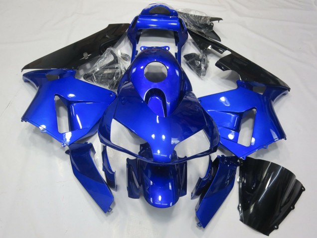 2003-2004 Honda CBR600RR Motorcycle Fairing - Blue Glossy Black UK