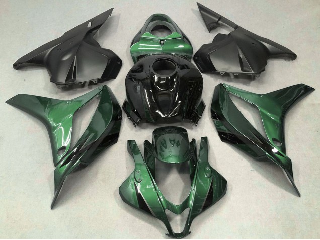 2009-2012 Honda CBR600RR Motorcycle Fairing - Green Glossy Black OEM Style UK