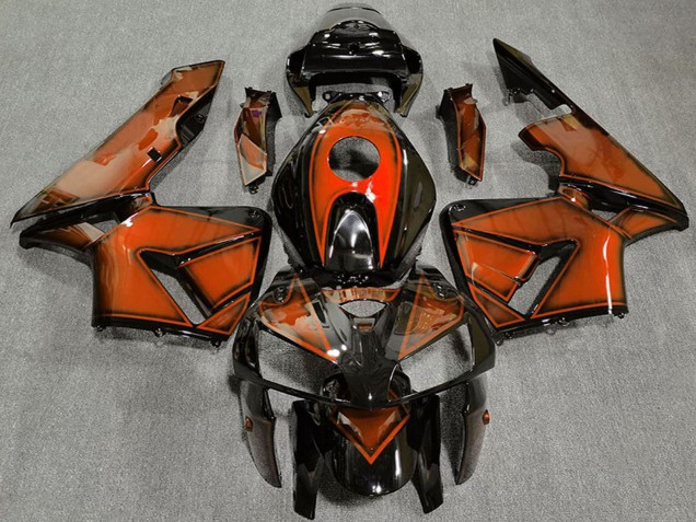 2005-2006 Honda CBR600RR Motorcycle Fairings - Deep Orange UK