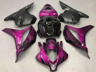 Best 2009-2012 Honda CBR600RR Motorcycle Fairings - Pink Glossy Black OEM Style UK