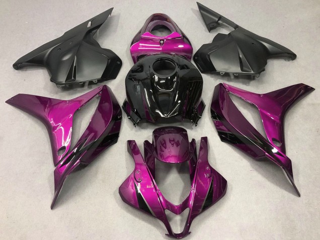 2009-2012 Honda CBR600RR Motorcycle Fairings - Pink Glossy Black OEM Style UK