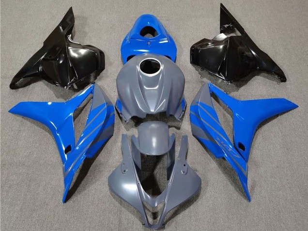 2009-2012 Honda CBR600RR Motorcycle Fairings - Grey Blue Glossy Black UK