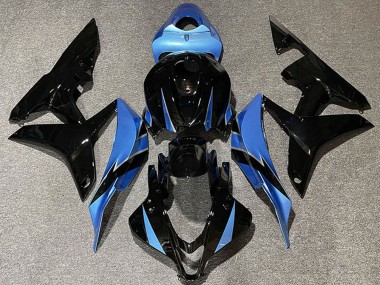 Best 2007-2008 Honda CBR600RR Motorcycle Fairings - Light Blue Glossy Black UK