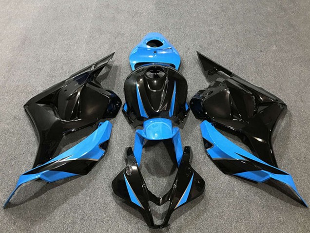 2009-2012 Honda CBR600RR Motorcycle Fairings - Sky Blue Glossy Black UK