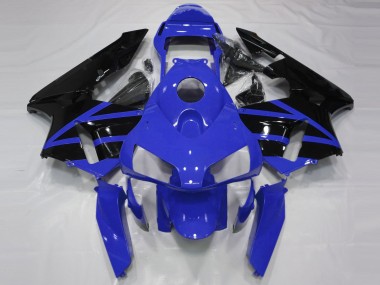 Best 2003-2004 Honda CBR600RR Motorcycle Fairings - Blue Glossy Black Stripe UK