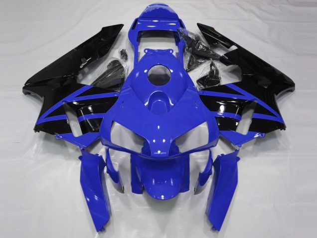 2003-2004 Honda CBR600RR Motorcycle Fairings - Blue Glossy Black Stripe UK