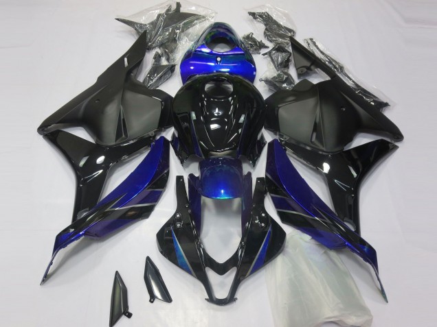 2009-2012 Honda CBR600RR Motorcycle Fairing - Blue Glossy Black Matte Black UK