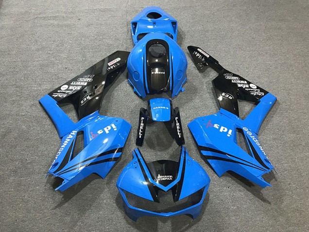2013-2023 Honda CBR600RR Motorcycle Fairings - Blue Glossy Black UK