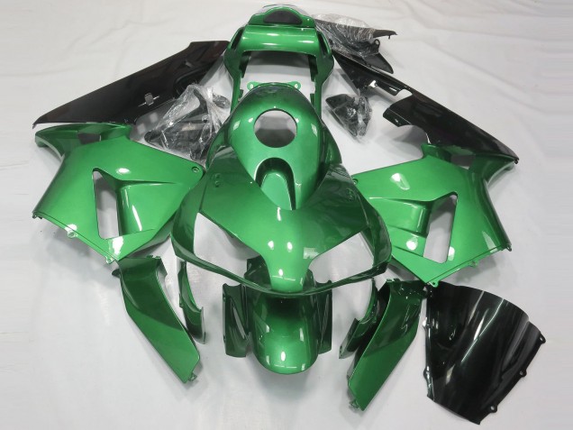 2003-2004 Honda CBR600RR Motorcycle Fairing - Green Glossy Black UK