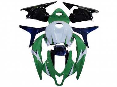 Best 2009-2012 Honda CBR600RR Motorcycle Fairing - White Green Blue Glossy Black UK