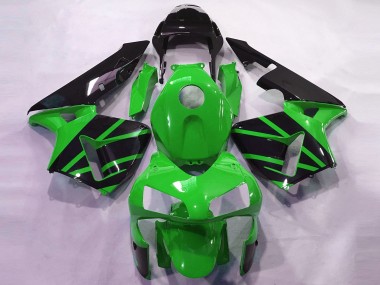 Best 2003-2004 Honda CBR600RR Motorcycle Fairings - Green Glossy Black OEM Style UK
