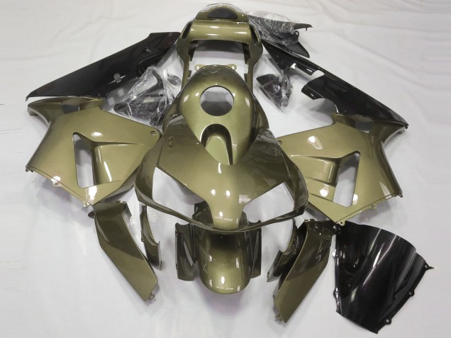 2003-2004 Honda CBR600RR Motorcycle Fairings - Olive Glossy Black UK