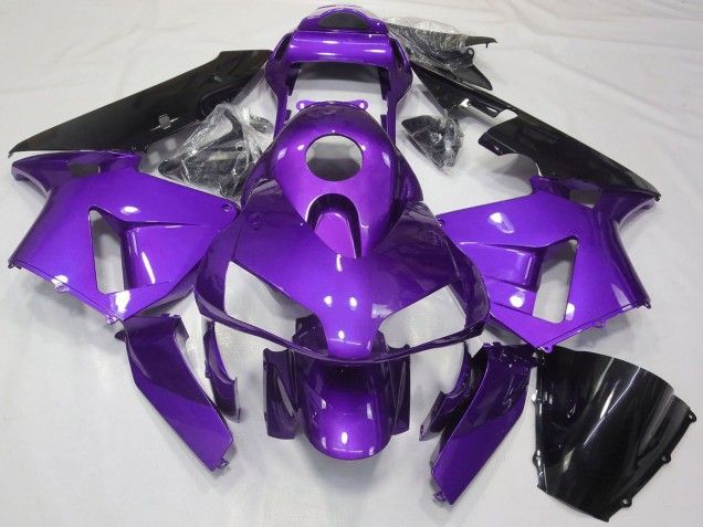 2003-2004 Honda CBR600RR Motorcycle Fairing - Purple Glossy Black UK
