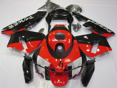 Best 2003-2004 Honda CBR600RR Motorcycle Fairings - Red Glossy Black Power UK