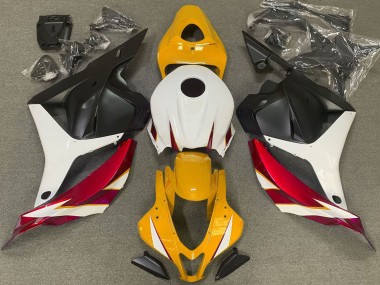 Best 2009-2012 Honda CBR600RR Motorcycle Fairings - White Red Yellow Matte Black UK