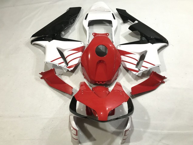 2003-2004 Honda CBR600RR Motorcycle Fairings - White Red Glossy Black UK
