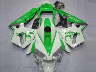 Best 2003-2004 Honda CBR600RR Motorcycle Fairings - White Green Pramac UK