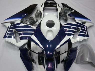 Best 2003-2004 Honda CBR600RR Motorcycle Fairings - White Blue Fade UK