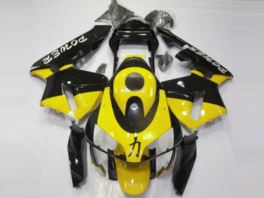 Best 2003-2004 Honda CBR600RR Motorcycle Fairings - Yellow Glossy Black Power UK