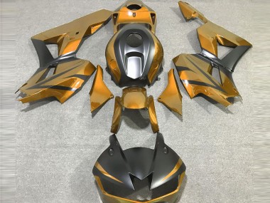 Best 2013-2023 Honda CBR600RR Motorcycle Fairings - Gold Matte Black UK