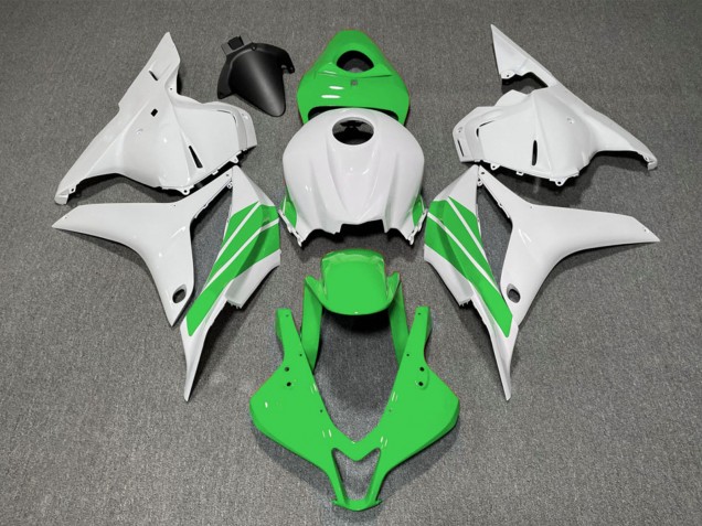 2009-2012 Honda CBR600RR Motorcycle Fairings - White Green Stripe UK