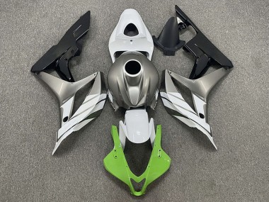 Best 2007-2008 Honda CBR600RR Motorcycle Fairings - Silver White Green Glossy Black UK