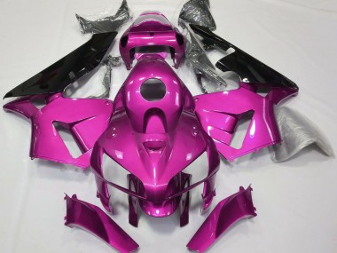 Best 2005-2006 Honda CBR600RR Motorcycle Fairings - Hot Pink Black CBR Style UK