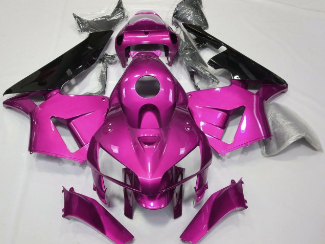 2005-2006 Honda CBR600RR Motorcycle Fairings - Hot Pink Black CBR Style UK
