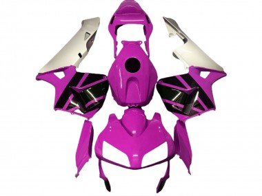 Best 2003-2004 Honda CBR600RR Motorcycle Fairings - Silver Hot Pink Glossy Black UK