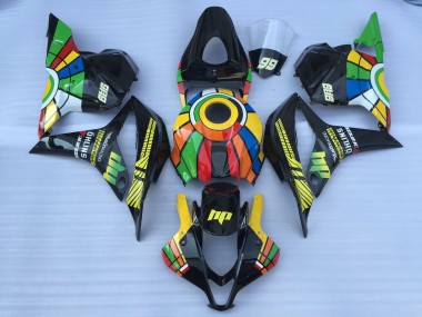 Best 2009-2012 Honda CBR600RR Motorcycle Fairings - HP Color Wheel 99 UK