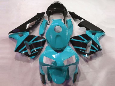 Best 2003-2004 Honda CBR600RR Motorcycle Fairings - Light Blue Glossy Black OEM Style UK