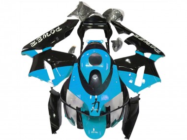 Best 2003-2004 Honda CBR600RR Motorcycle Fairings - Light Blue Glossy Black Power UK